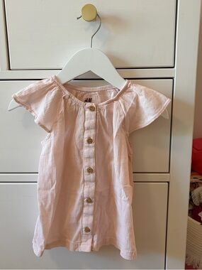 H&M Light Pink Crepe Cotton Shirt 1.5-2 Year Old
